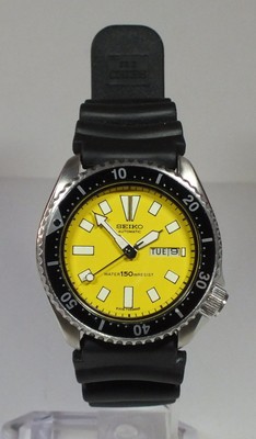 seiko diver yellow dial
